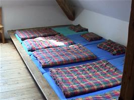 Another unused tower dorm at Mariastein-Rotberg Youth Hostel - perhaps a little too cosy for restless sleepers?